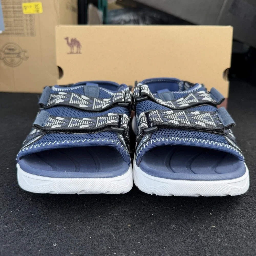 Camel Sandals Shoes‎ Mens Size 8.5 Blue Hook Loop Strap Comfort Adjustable Sport
